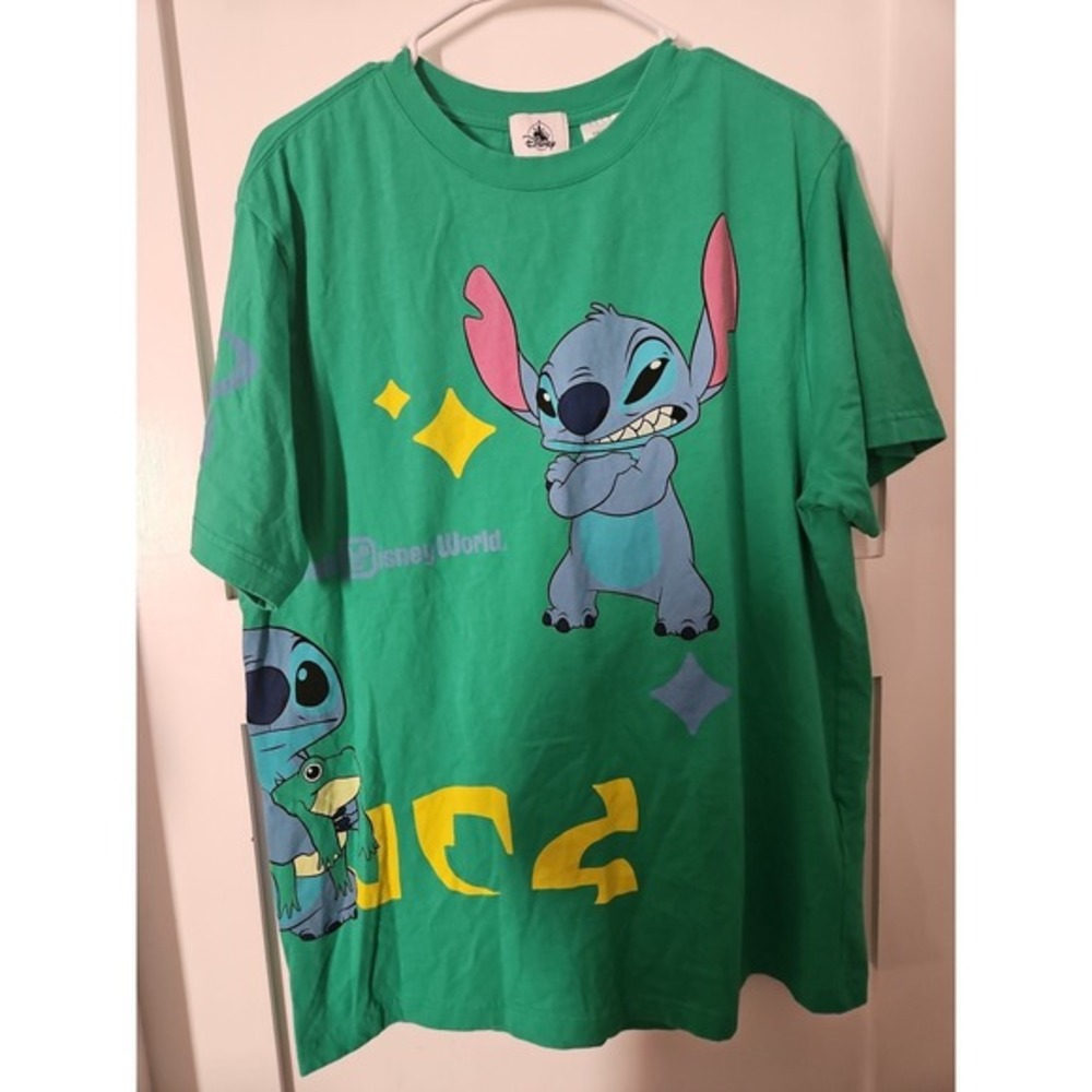 Disney Parks Stitch Green T-Shirt for Unisex Size Large - Picture 10 of 12